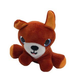 Surprizamals Red and White Fox With Sparkle Orange Feet Mini Plush 3"